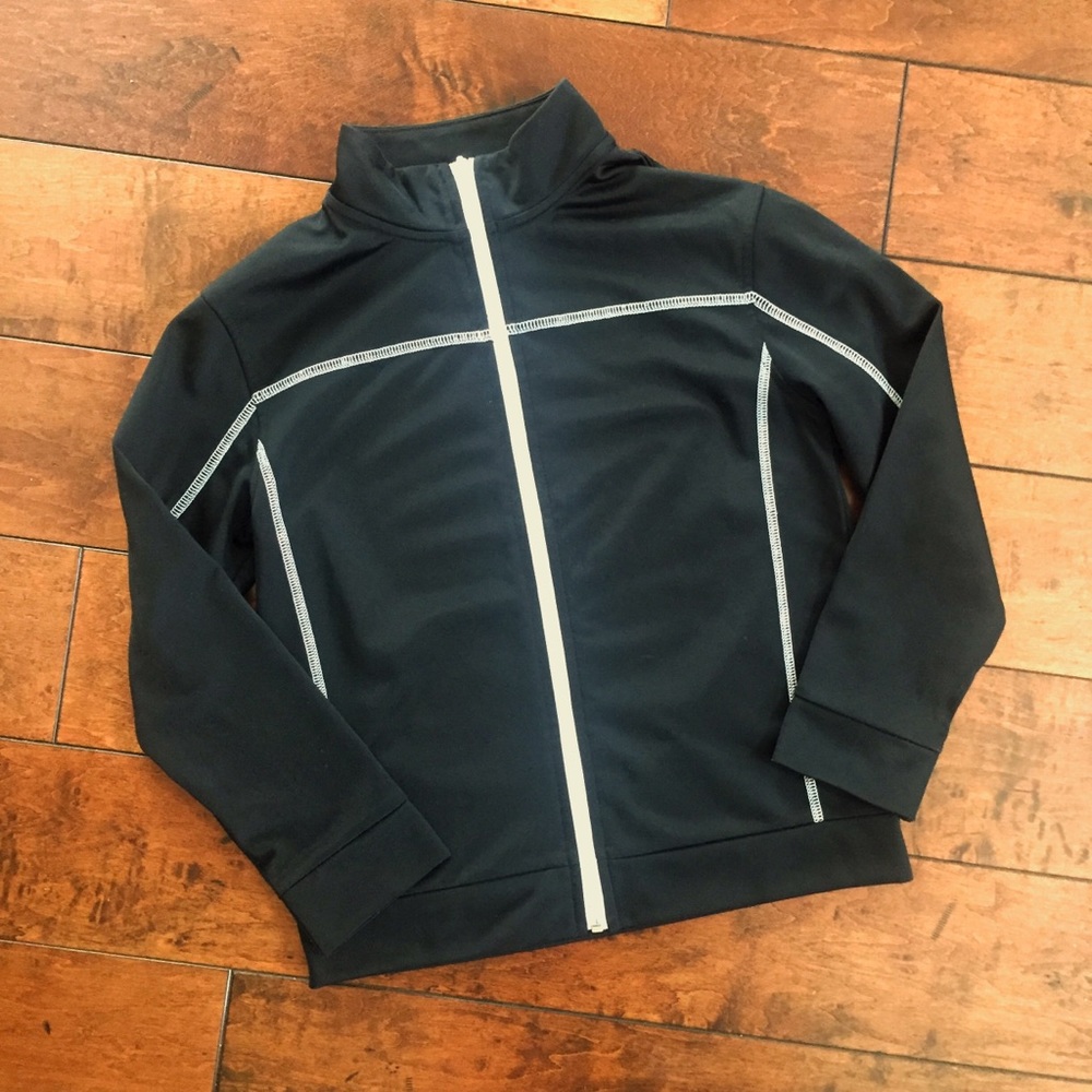 Boys Black Zip up Jacket